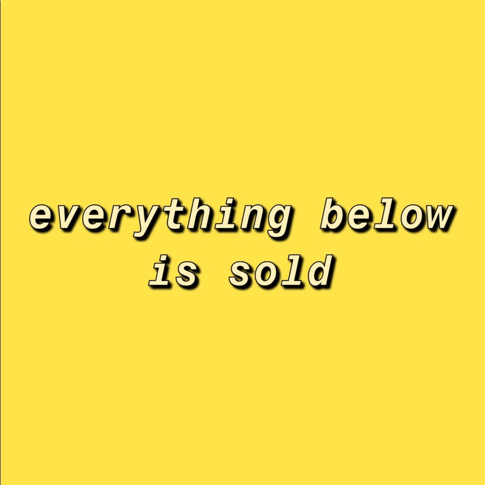 everything below is sold